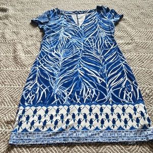 Dark blue, light blue and white Lily Pulitzer dress